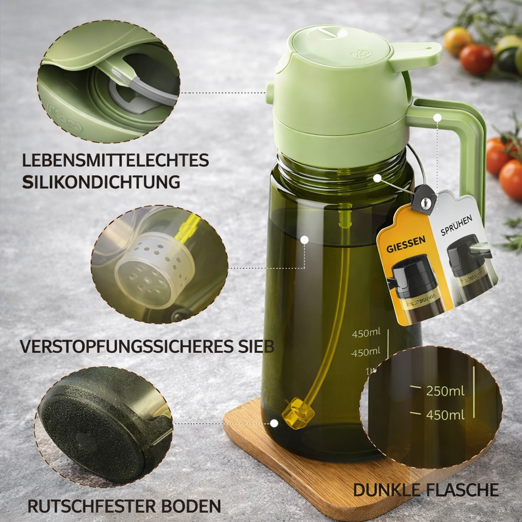 OilMaster - Gesünder kochen beginnt mit der richtigen Dosierung.