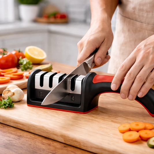 4-Stufen Messerschärfer – Professionelle Schärfe für jede Klinge